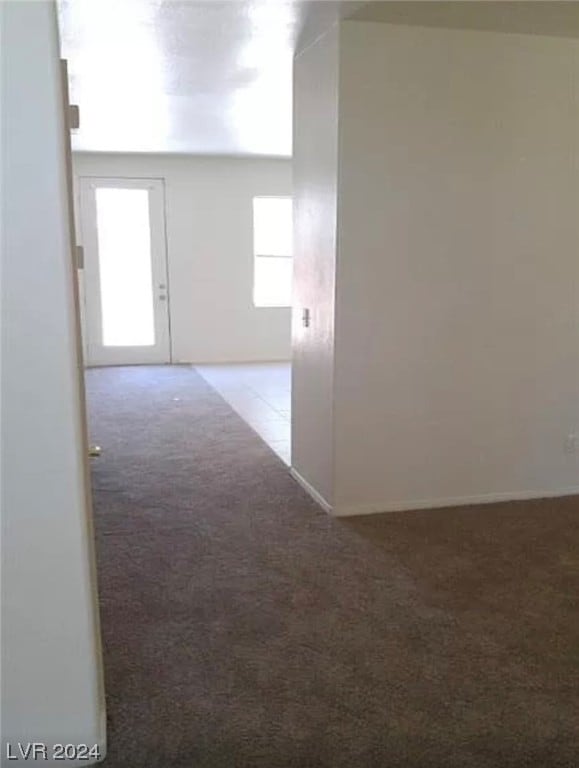 empty room with plenty of natural light and light carpet