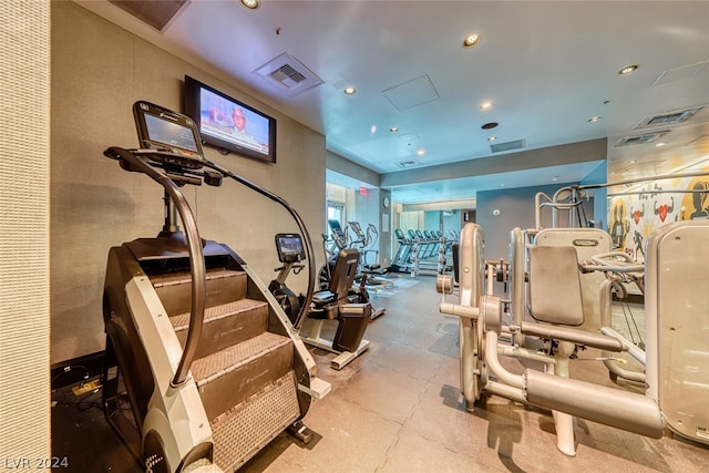 view of exercise room