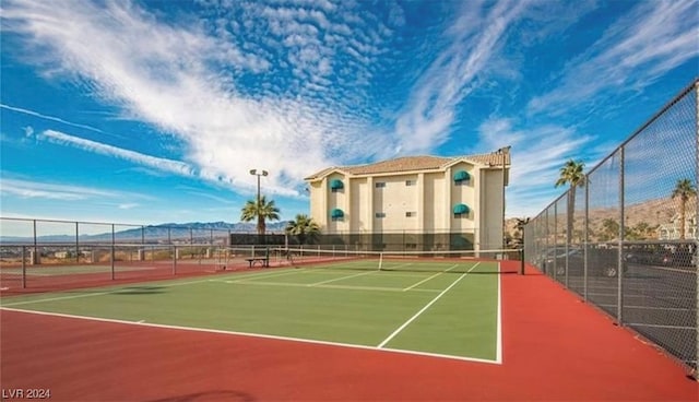 view of tennis court