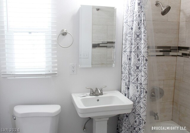 bathroom featuring toilet and sink