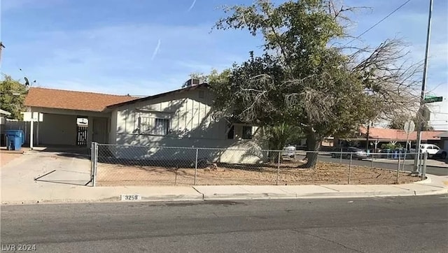 view of front of home