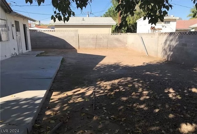 view of yard featuring a patio area