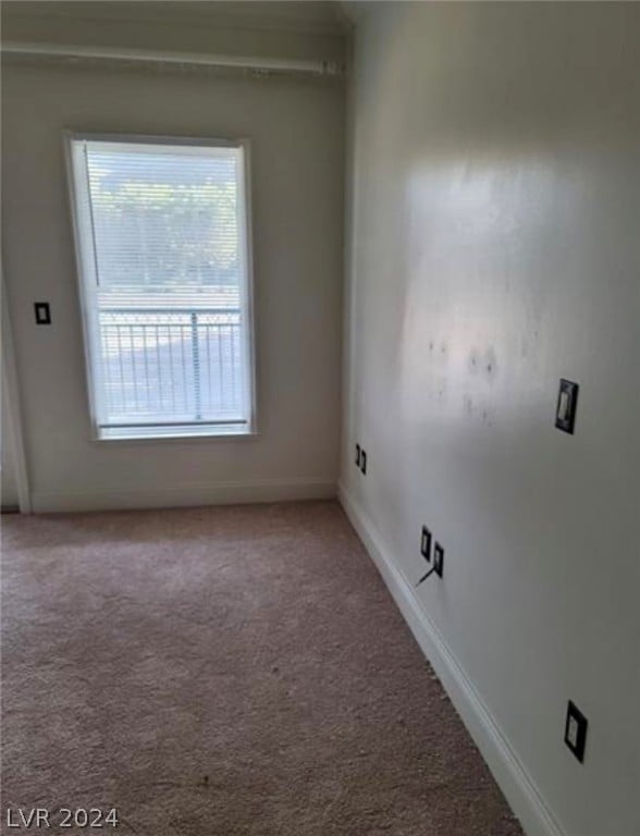 view of carpeted empty room