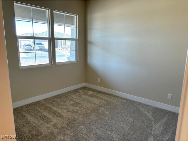 unfurnished room featuring carpet floors