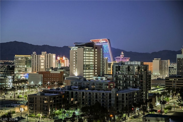 view of city featuring a mountain view