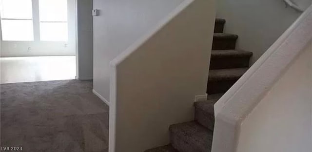 stairs with dark carpet