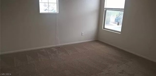 view of carpeted empty room