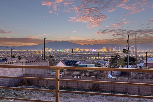 city view with a mountain view