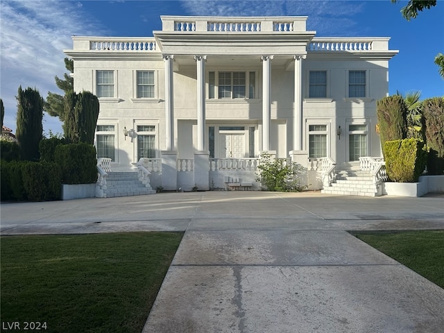 view of greek revival house