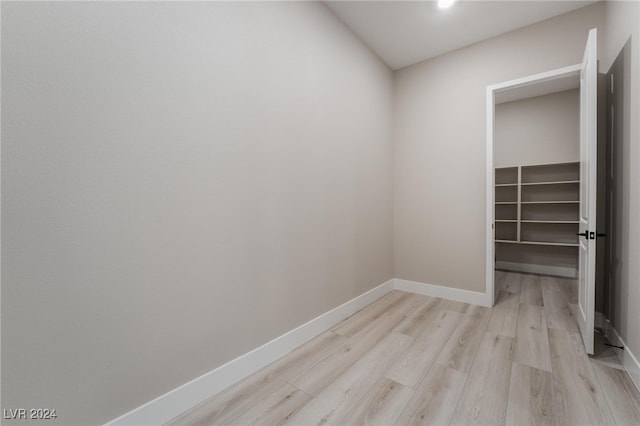 interior space with light wood-type flooring