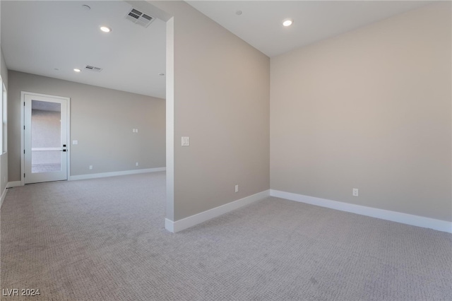 view of carpeted empty room