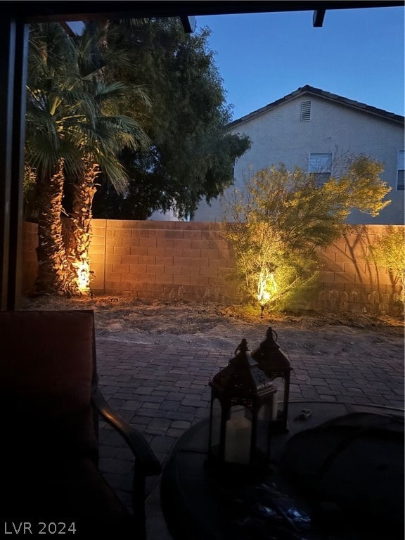 view of patio with fence