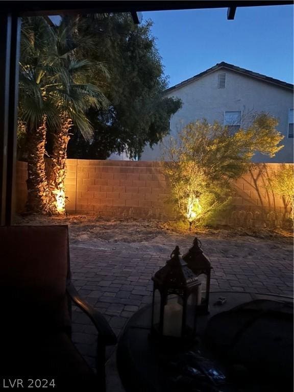 view of patio / terrace with a fenced backyard