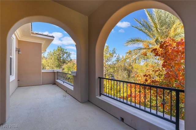 view of balcony