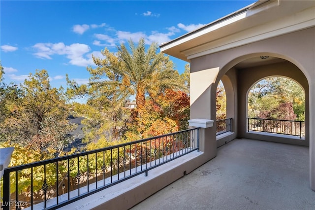 view of balcony