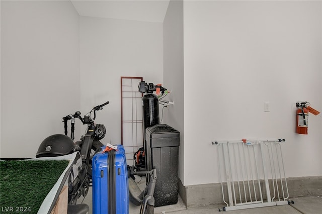 utility room featuring radiator