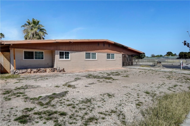 view of rear view of property