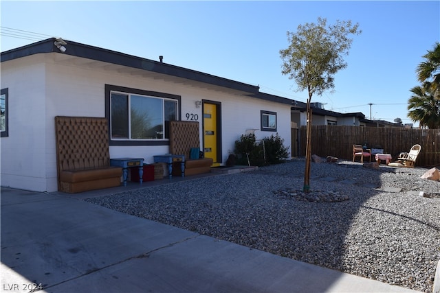 back of house featuring a patio area