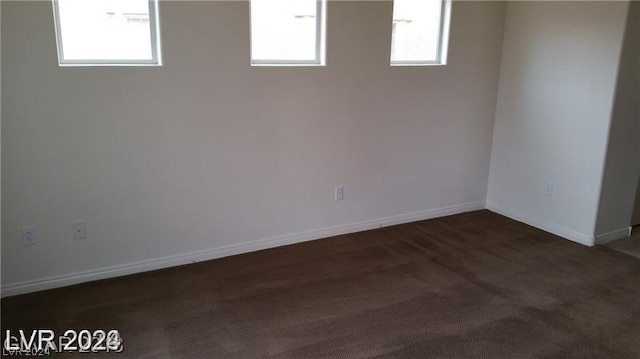 view of carpeted empty room