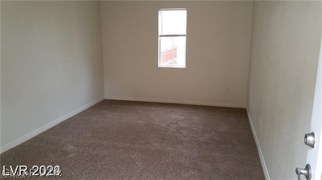 view of carpeted empty room