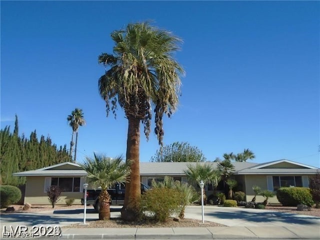 view of ranch-style home