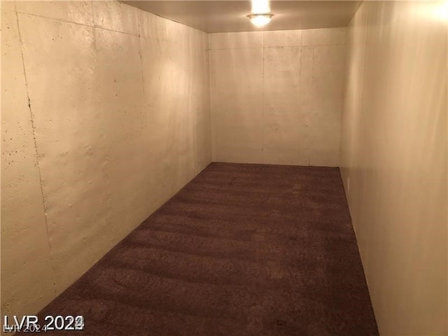 interior space featuring carpet flooring