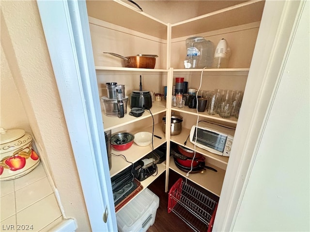 view of pantry