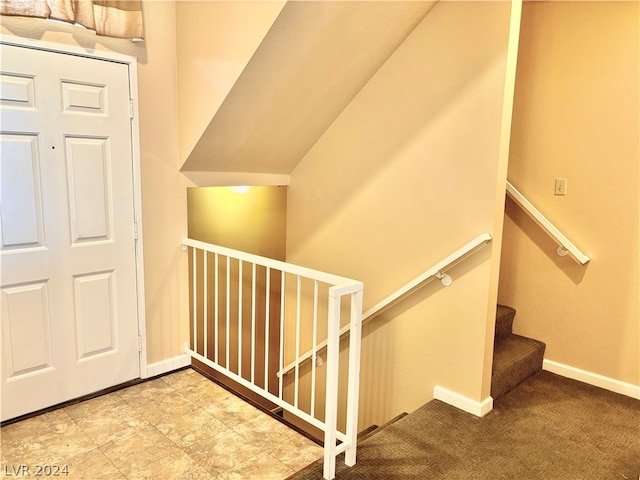 view of tiled foyer entrance