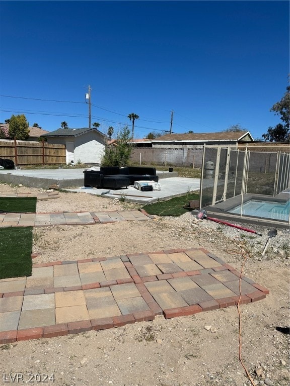 exterior space with a patio area