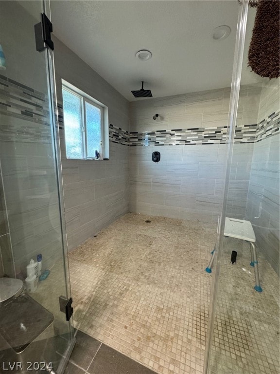 bathroom featuring tile flooring