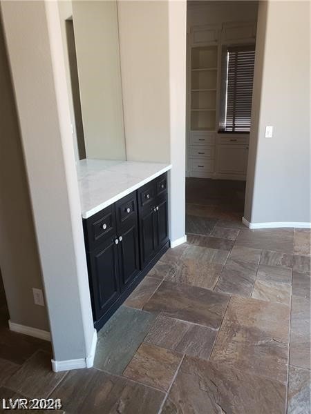 bathroom featuring built in features