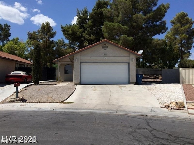 view of front of house featuring a garage