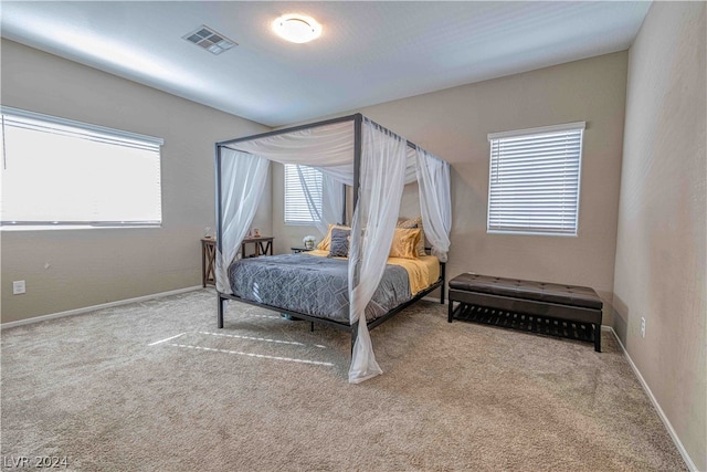 bedroom with carpet flooring