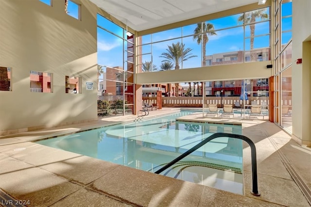 view of pool with a patio area