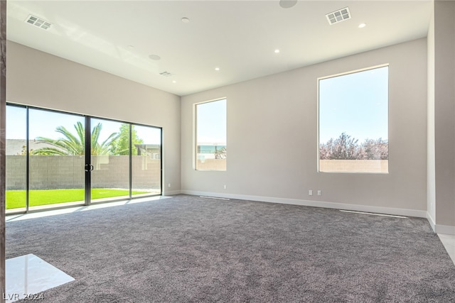 view of carpeted empty room