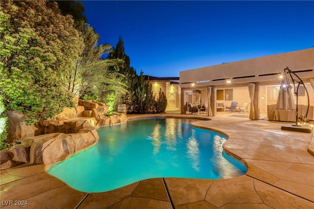 view of pool with a patio area