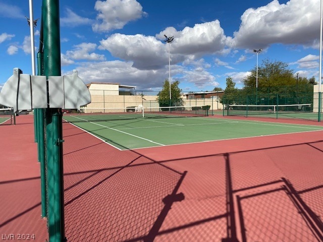 view of sport court