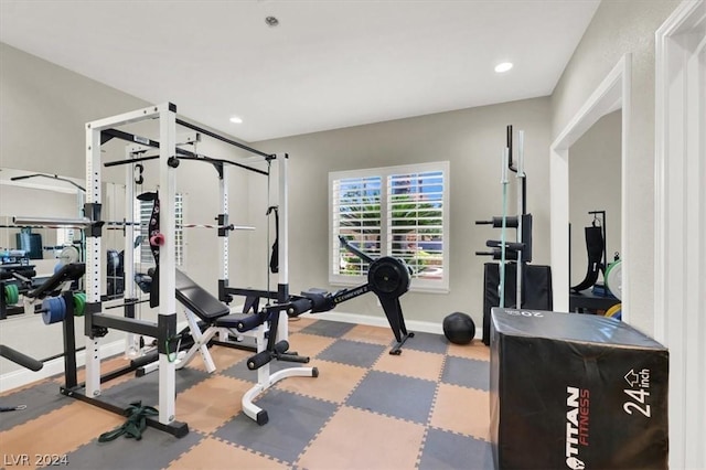 view of workout room