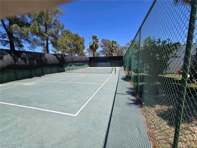 view of tennis court