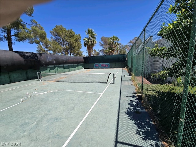 view of tennis court