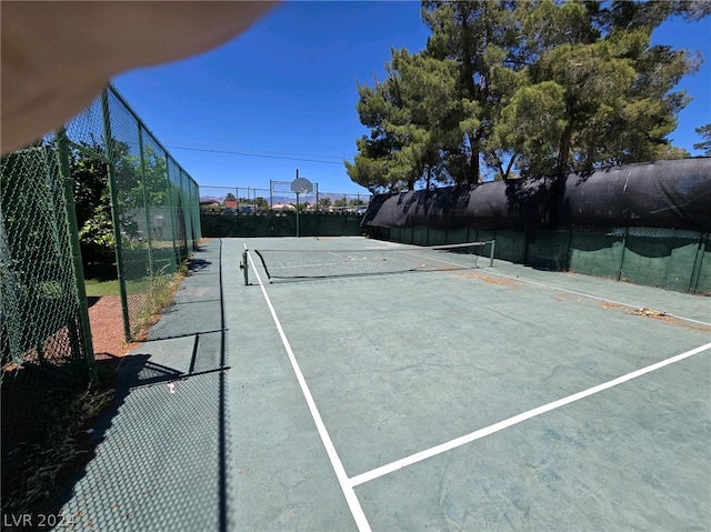 view of tennis court