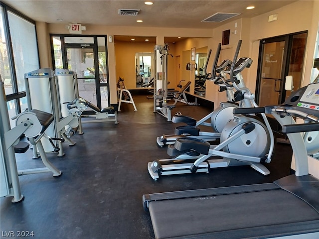 view of workout area