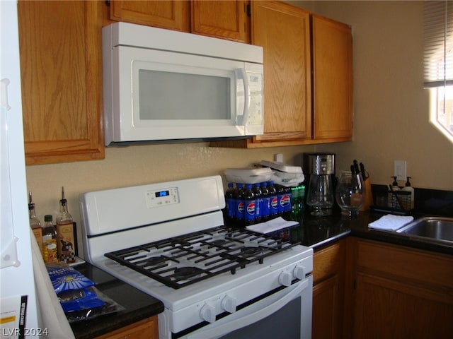 kitchen with white appliances