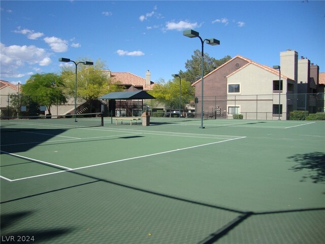 view of tennis court