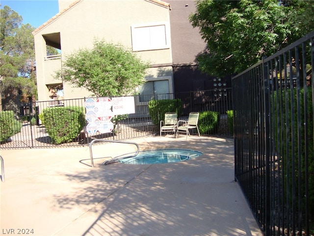 view of pool with a patio