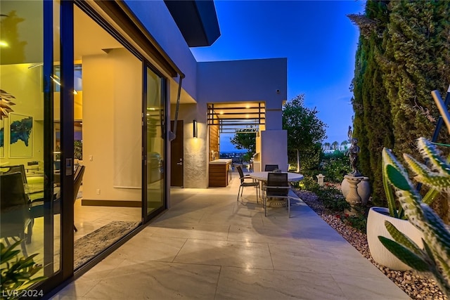 view of patio / terrace featuring outdoor dining space