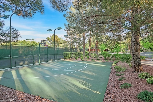 view of sport court