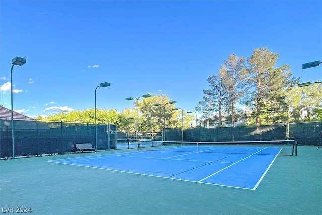 view of tennis court