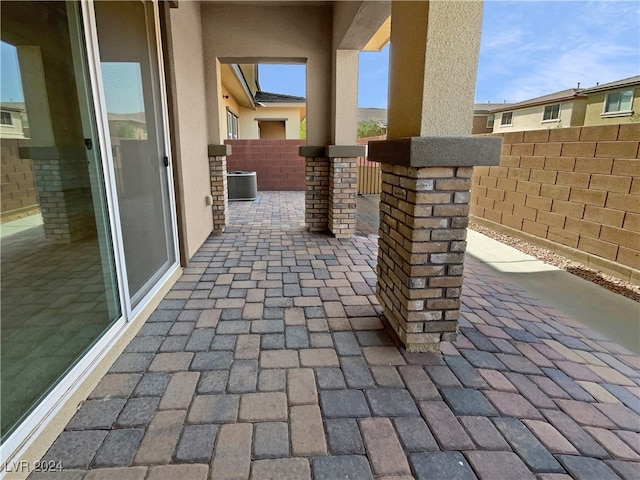 view of patio / terrace featuring central air condition unit