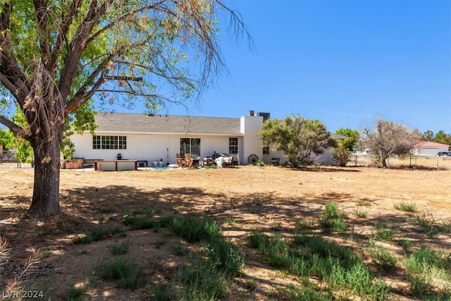 view of rear view of property